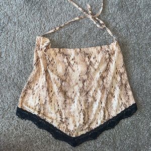 Snake Skin halter top Forever 21